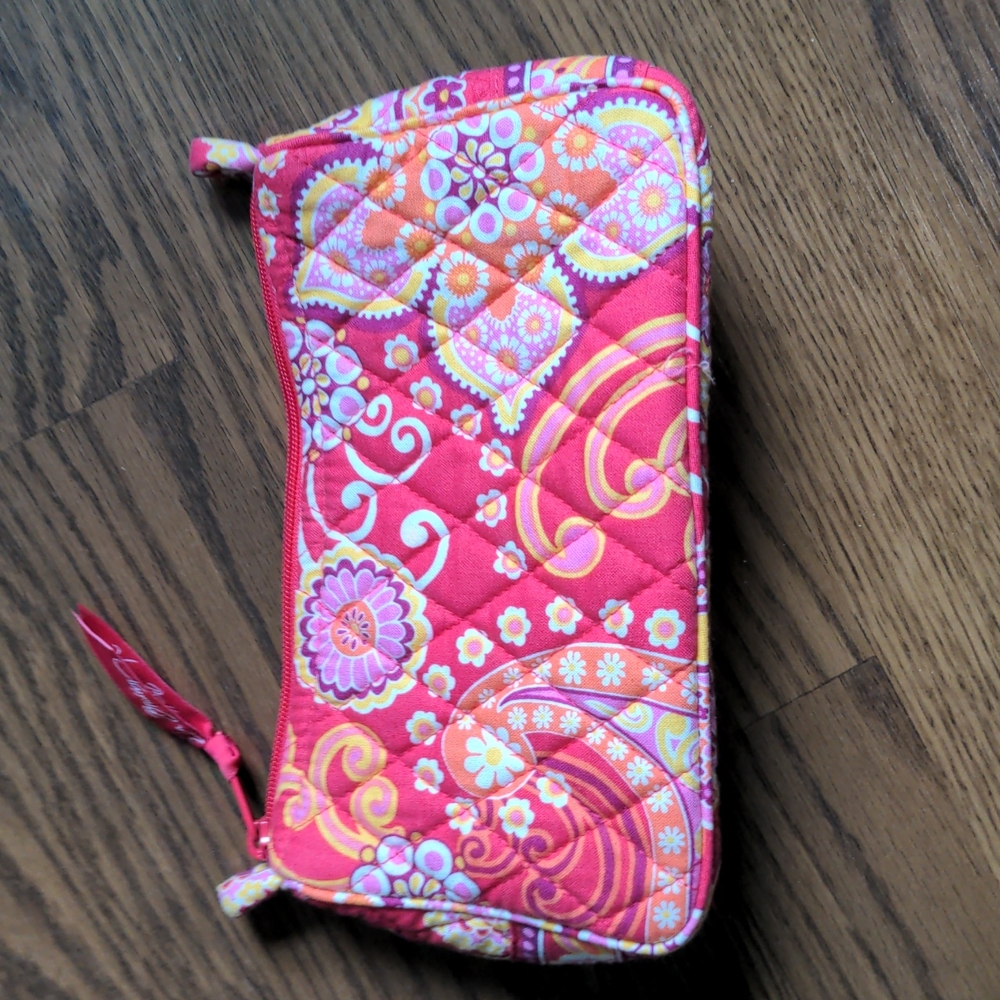 Vera Bradley Raspberry Fizz Zipper Pouch